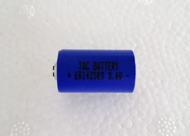 Батарея лития 1/2AA ER14250 3.6V Li-Soci2 800mAh для высокотемпературной батареи